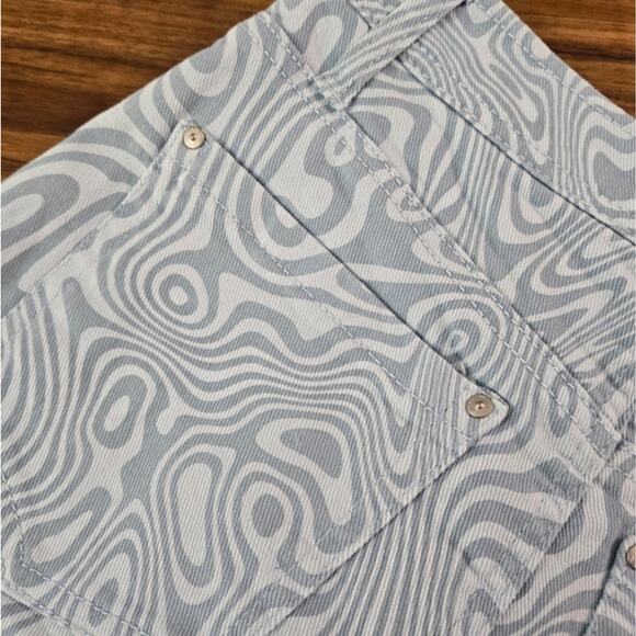 RSQ Women’s Shorts High Rise Y2K Pop Dopamine Print Statement Pattern Blue Sz 25 - Picture 9 of 12